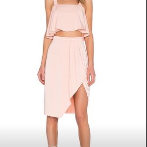 Pale Pink Midi Skirt